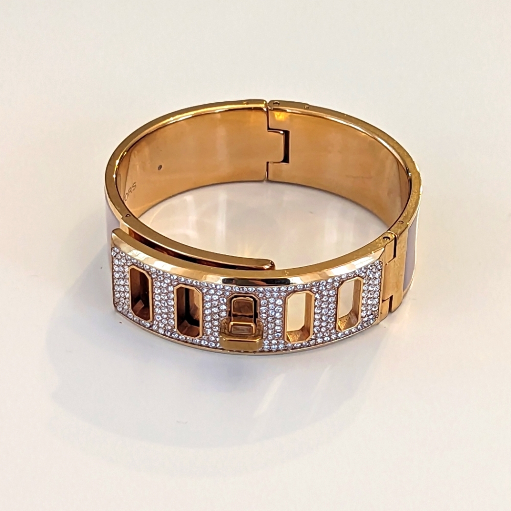 Michael Kors Hinged Bracelet with Gemstones